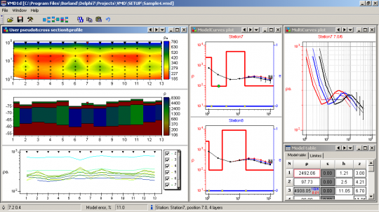 Программа одномерной интерпретации данных зондирований с вертикальным магнитным диполем —  ZondVMD1d